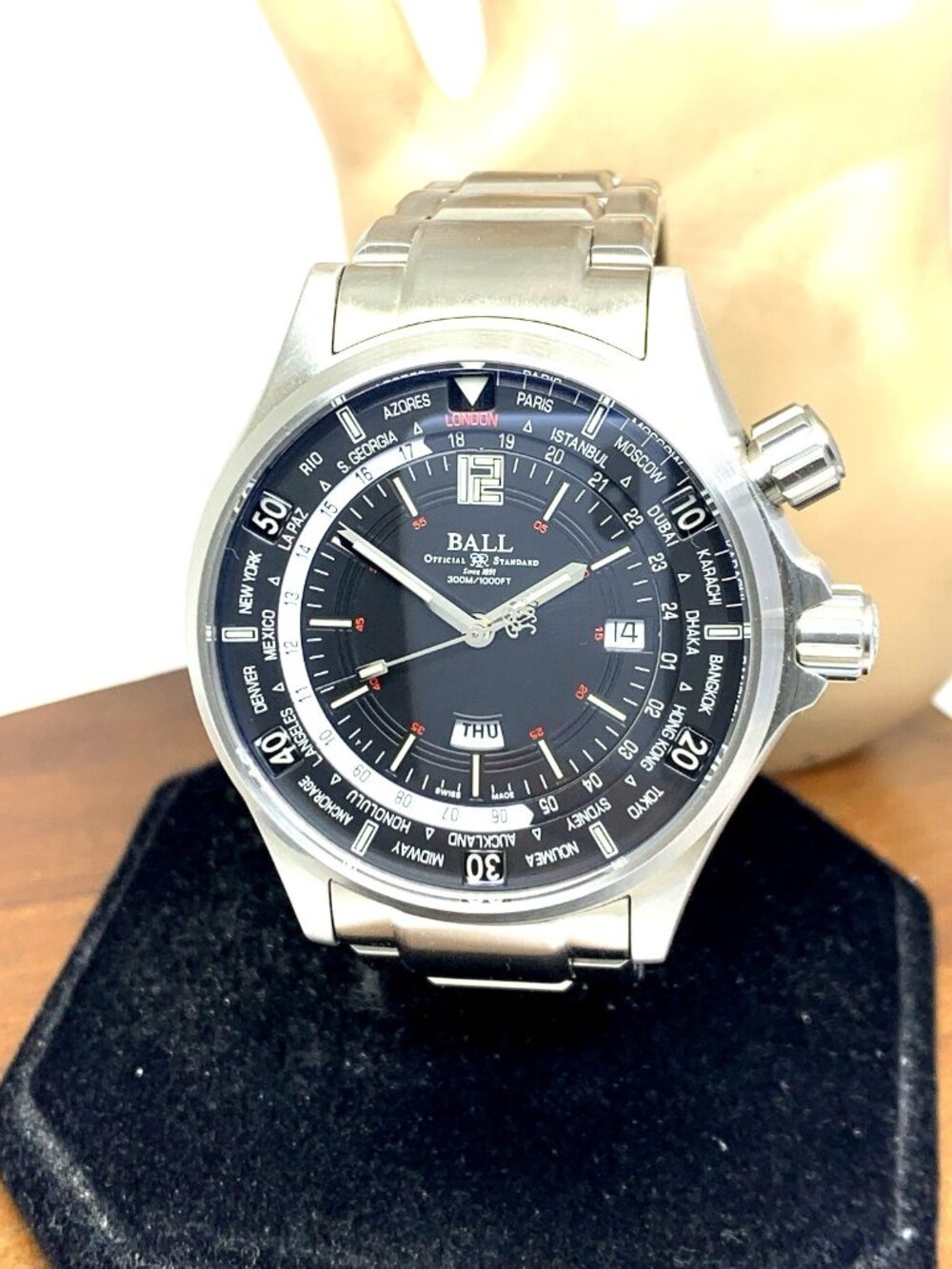 Ball Engineer Men's Watch Master II Diver Worldtime DG2022A Automatic Steel 45mm